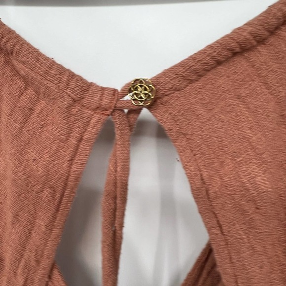 AYA Sacred Wear Open Back Elegant Dress Women's XS-M Dusty Pink Boho Bridesmaid - Picture 9 of 11